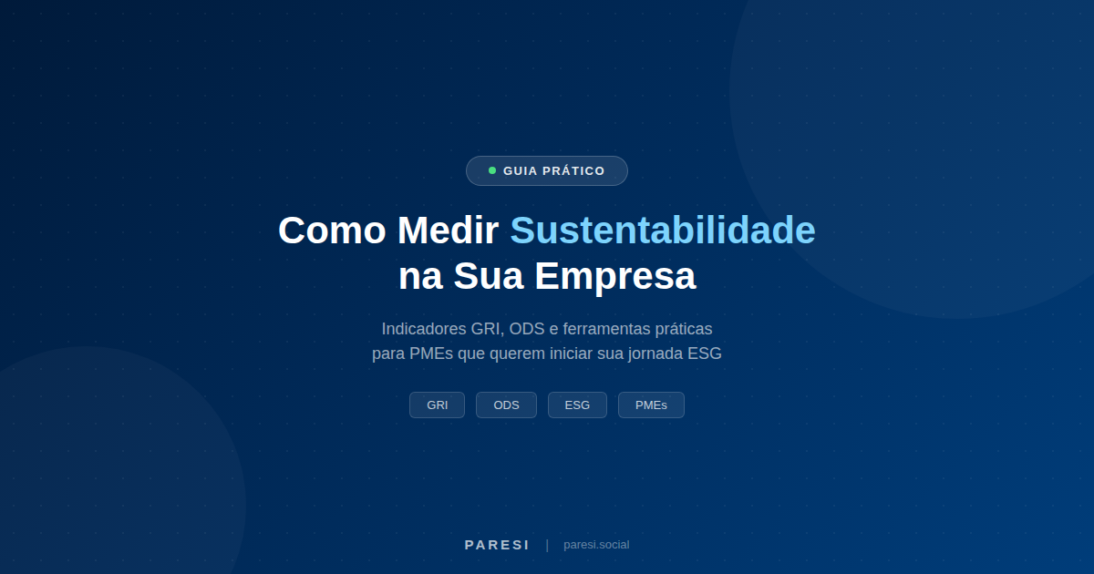 Como Medir Sustentabilidade